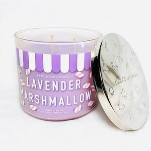 Bath & Body Works Lavender Marshmallow 3 Wick Candle